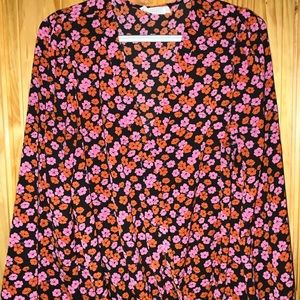 LUSH| floral blouse